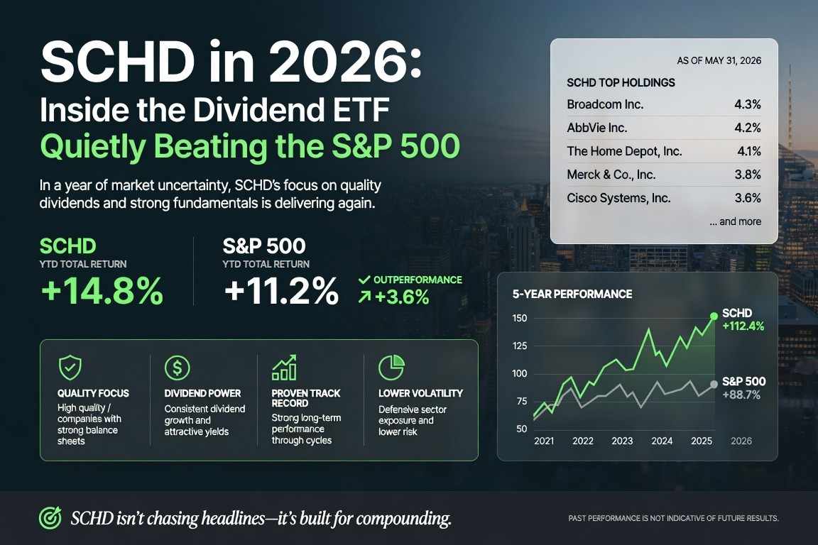 SCHD in 2026: Inside the Dividend ETF Quietly Beating the S&P 500