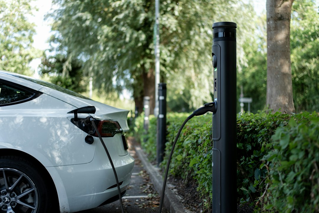 Electric vehicle charging equipment, an illustrative image for Tesla earnings coverage and not a Tesla-branded charger.