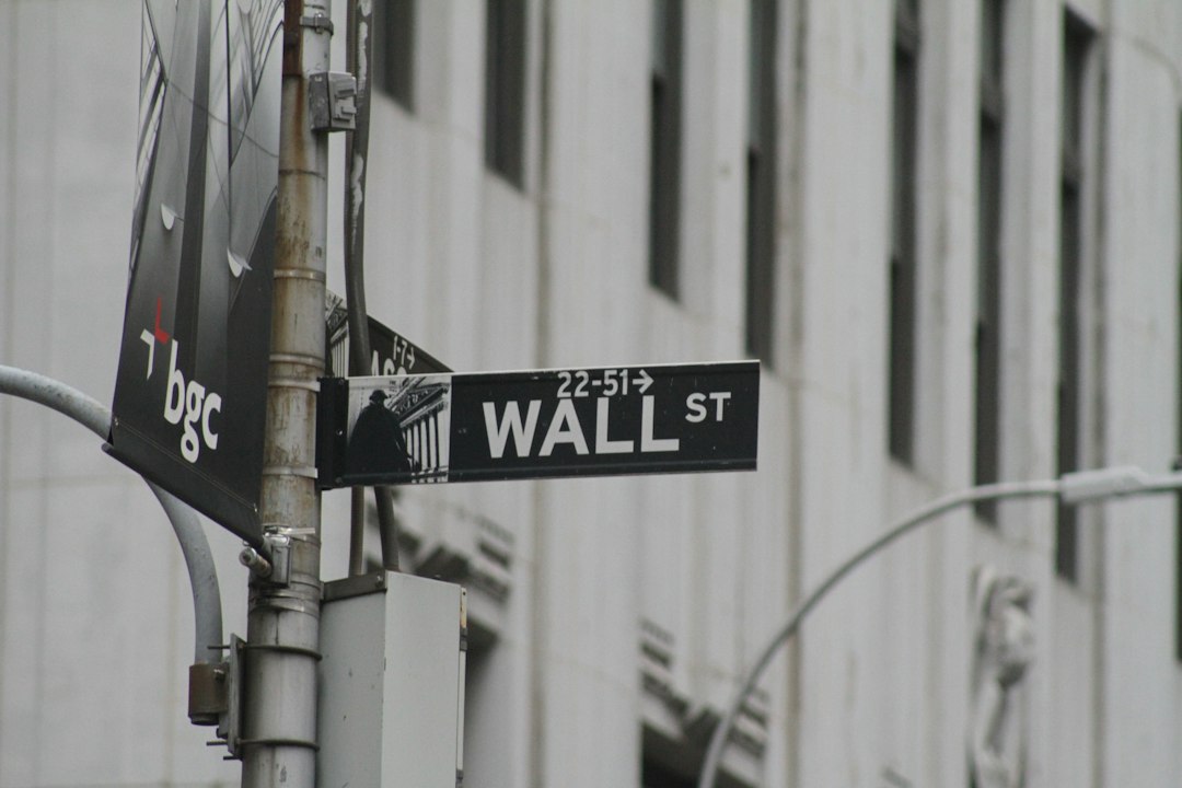 Wall Street street sign, an illustrative image accompanying the October 16 stock market decline.